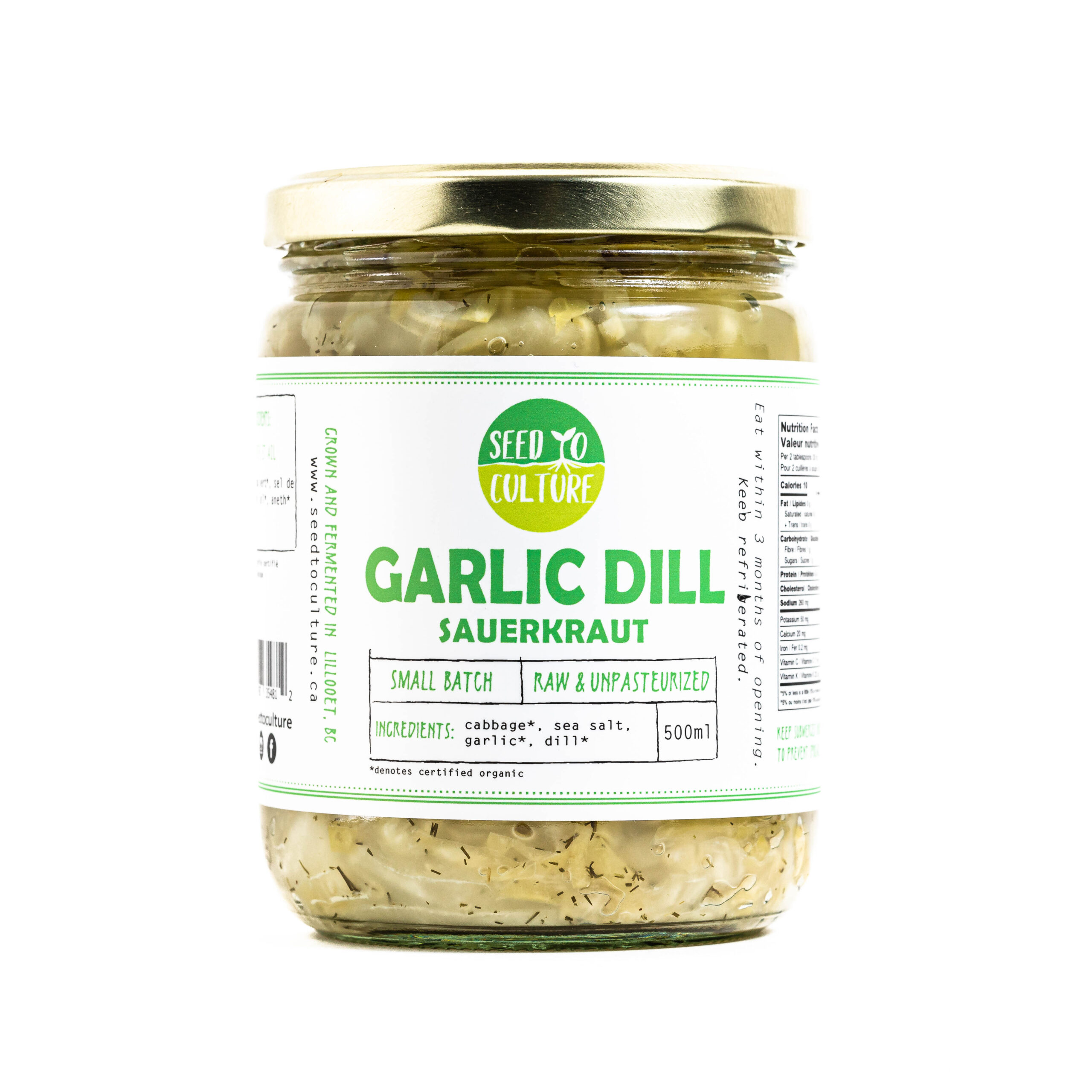 Garlic Dill Sauerkraut